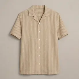 Camisa Amalfitana Leros Deserto